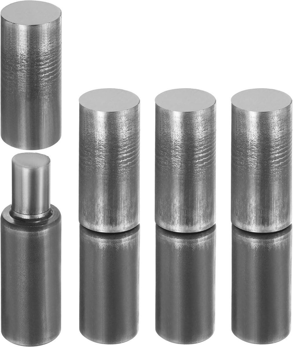 Scharnieren, 4 stuks, lasscharnieren, 20 x 90 mm, deurscharnieren, koolstofstaal, monteerbare zweetscharnieren, deurbanden voor houten deuren, metalen poort, draaideur