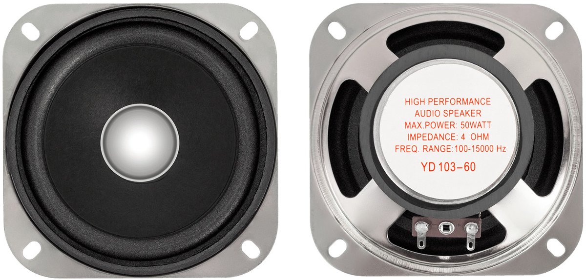 Dibeisi breedband luidspreker, 20W, 4Ohm, YD103-60-4