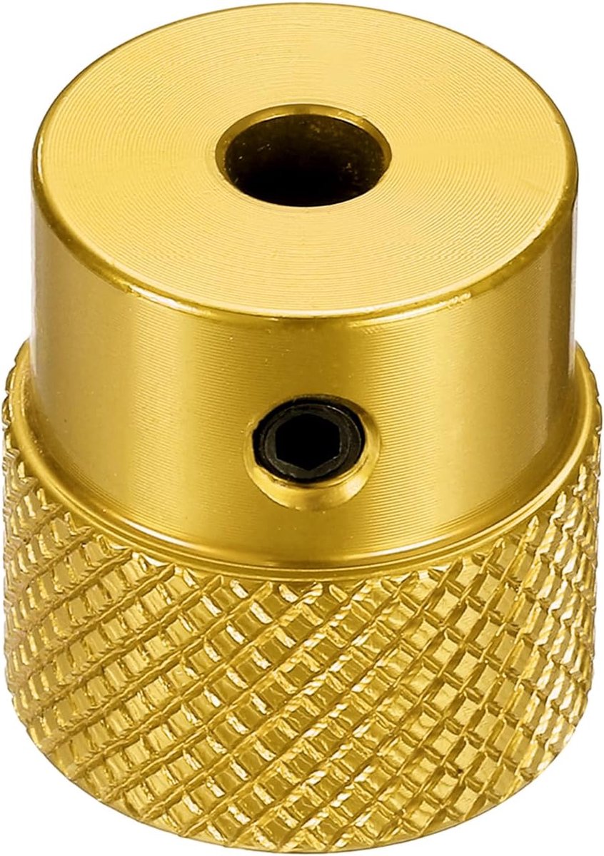 Handwiel van geanodiseerde aluminiumlegering, boring 4 mm, Od 20 mm, gekartelde handgreep, draaibare handgreep met sleutel voor het verplaatsen van de slee voor freesmachine en draaimachine
