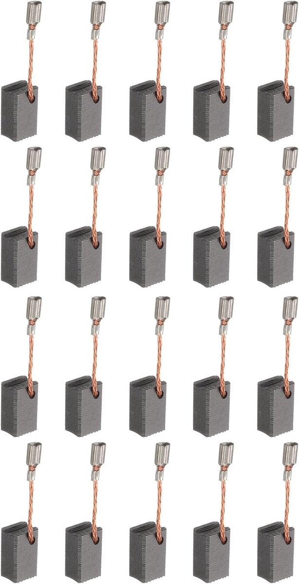 Koolborstels, 20 stuks, 13 mm x 8 mm x 6 mm, schuurmachineborstels, 7-100 #, elektrische motorreserveonderdeel, draaigereedschap, snijmachine, polijstborstels voor reparatie elektrisch