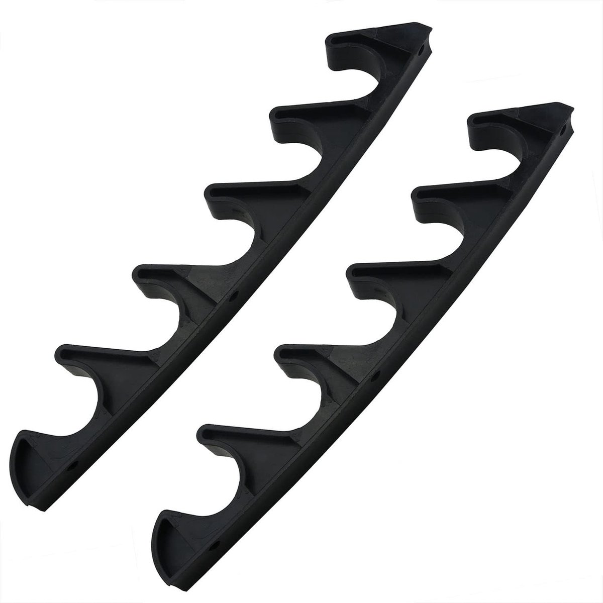 2 STKS 6 Positie Nylon Zwart Aanpassingsbeugels voor Patio Outdoor Gazon Tuin Meubels of Chaise Lounges, Rughoogte Multi Positie Steller