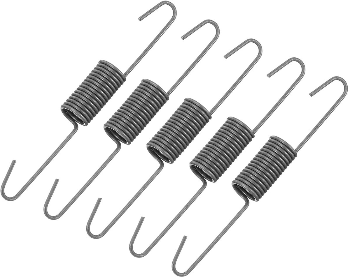 30 stuks veerspanning kantelbaar 4 inch metalen dubbele haak vervanging bankmechanisme veerspanning - lange haak