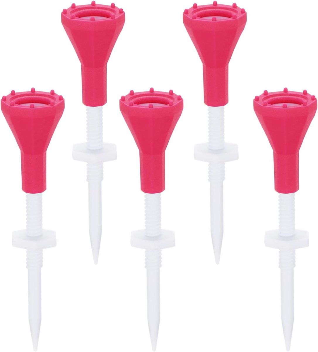 Golf Tee, Verstelbare Hoogte Plastic Golf Tees met Driehoek Mark Golf Training Driving Range Tee