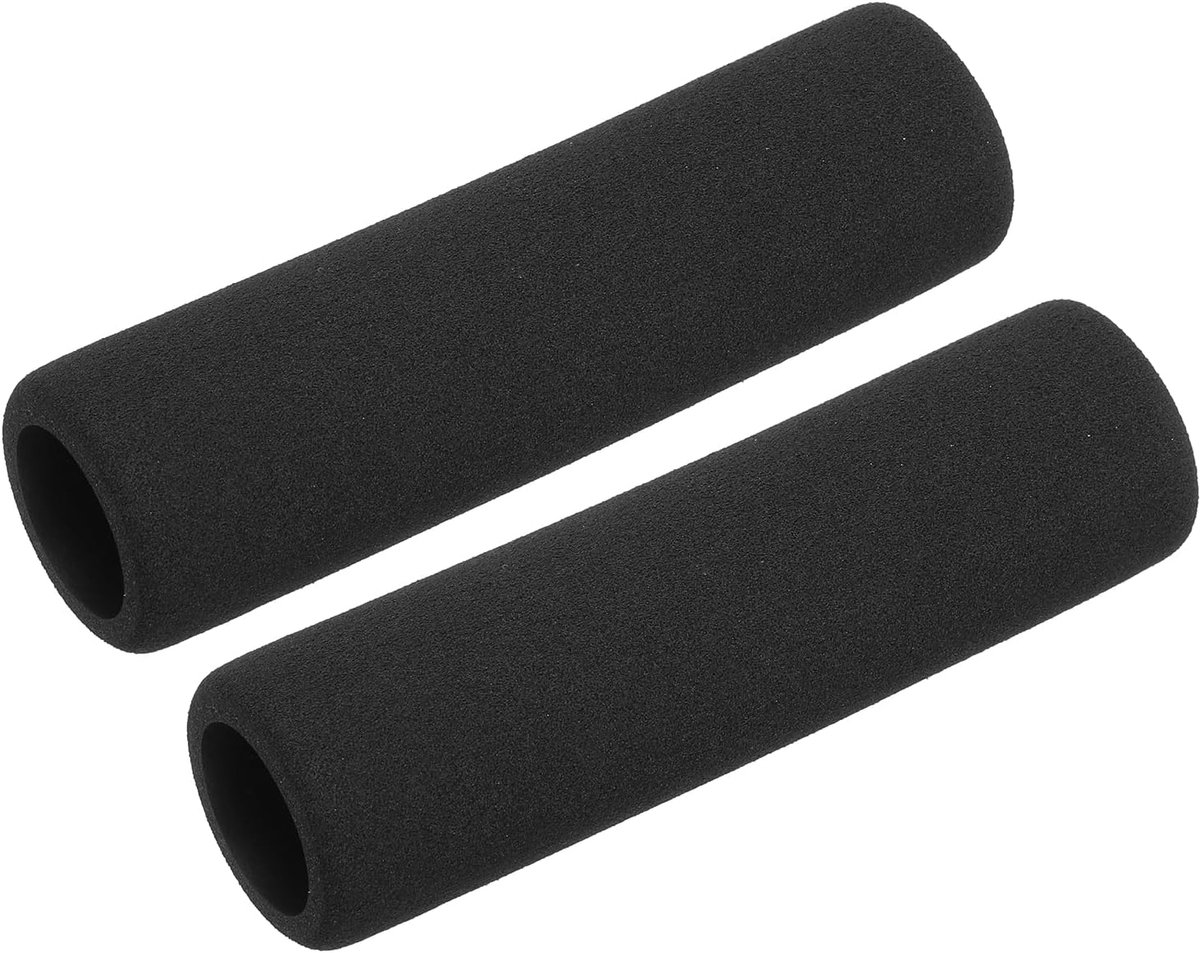 Buisisolatieslang, schuimbuis voor gripondersteuning, 21 mm, ID, 31 mm, OD, 118 mm lengte, warmtebescherming, zwart, 2 stuks