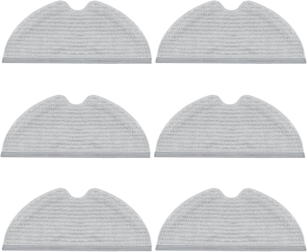 Doekjes voor Dreame F9, D9, D9 Pro, D9 Max Black, L10 Pro robot | Reserveonderdelen, 6 stuks dweilpads, dweilmop compatibel met Dreame D9 robotstofzuiger