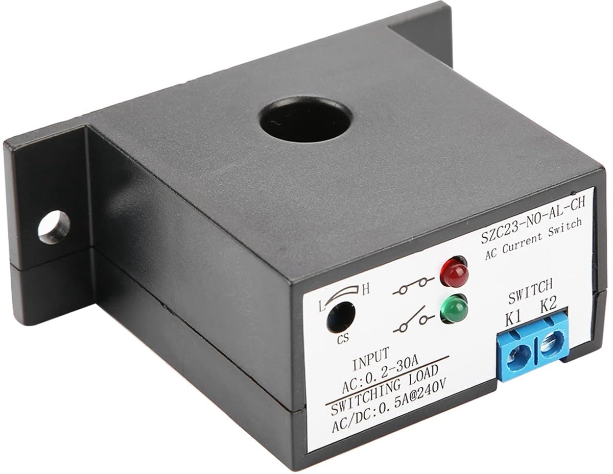 Veiyi AC 0,2-30 A automatische inschakeling, Szc23 No Al Ch stroomsensor, stroomschakelaar geschikt voor het meten en bewaken van wisselstroom en voor automatische besturingssy's