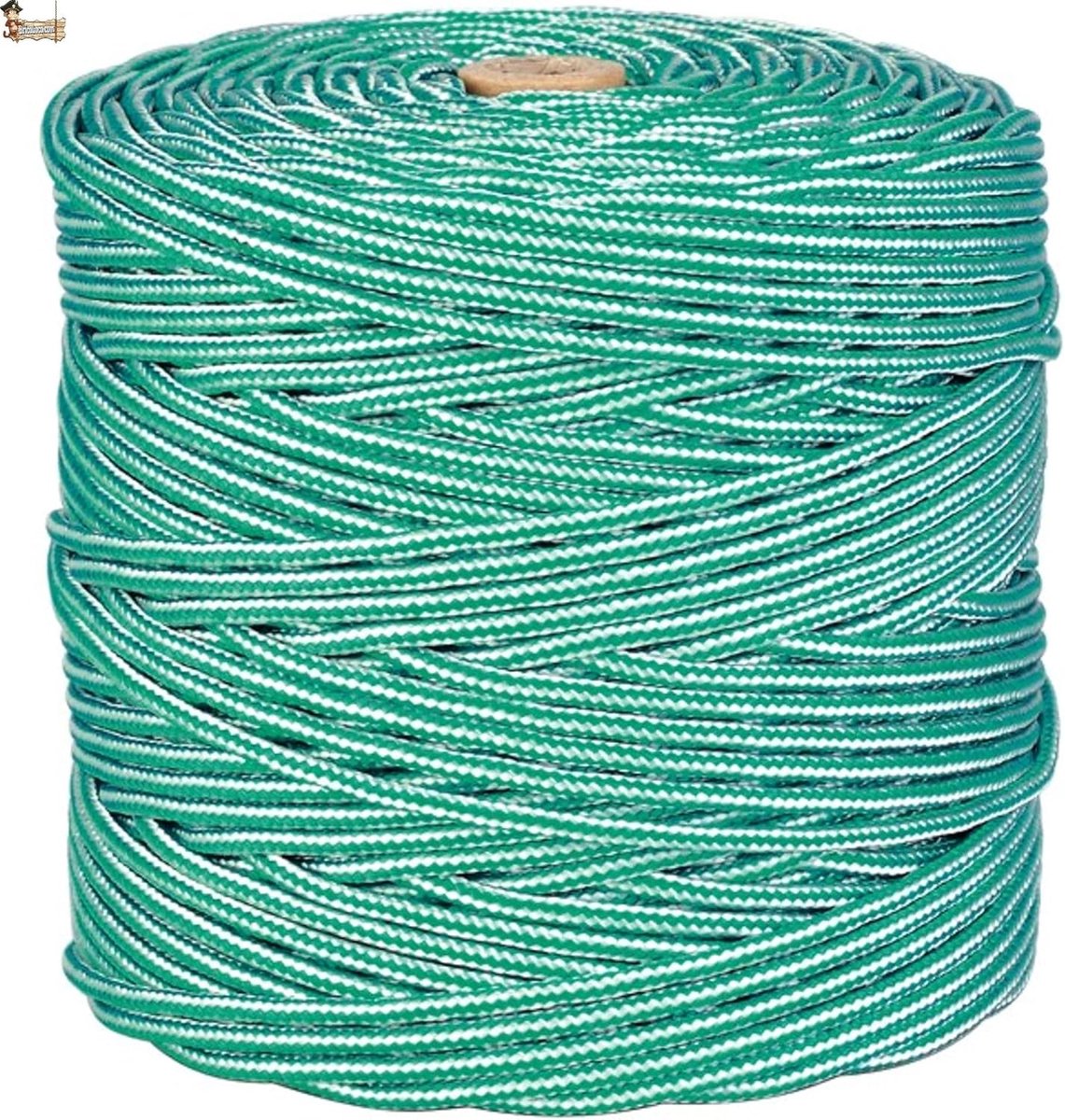 Waslijn, 1 x 100 m, wasrek voor buiten of binnen, voor riemschijven, camping, tuinieren, gevlochten polypropyleen, Ø 4 mm (1 x 100 m)