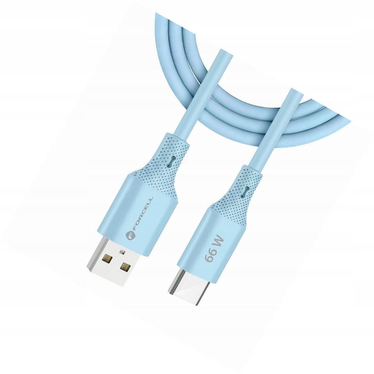Forcell USB-A naar USB-C Kabel 1m Blauw - Android Auto & Snel Laden