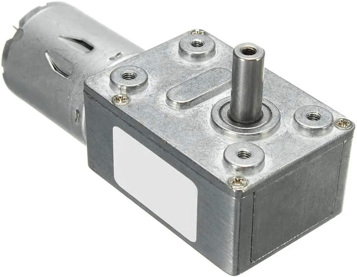 JGY370 DC 6V 6RPM Omkeerbare DC-motor met hoog koppel en turbo wormwielreductor