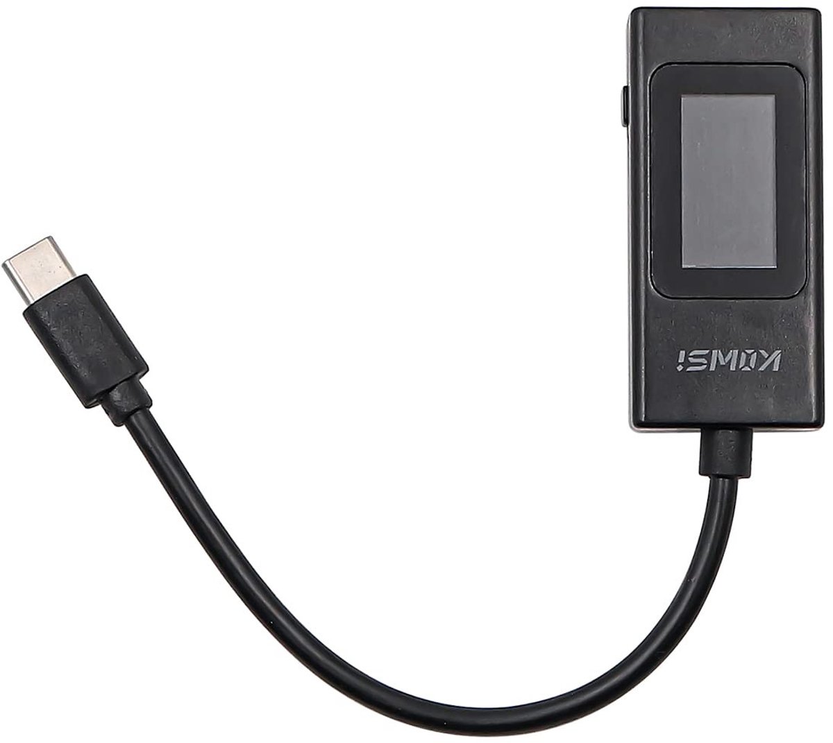 USB-C Stroommeter - Zwart - 205 mm - USB Vermogensmeter met Geheugenfunctie - Voor Mobiele Apparaten