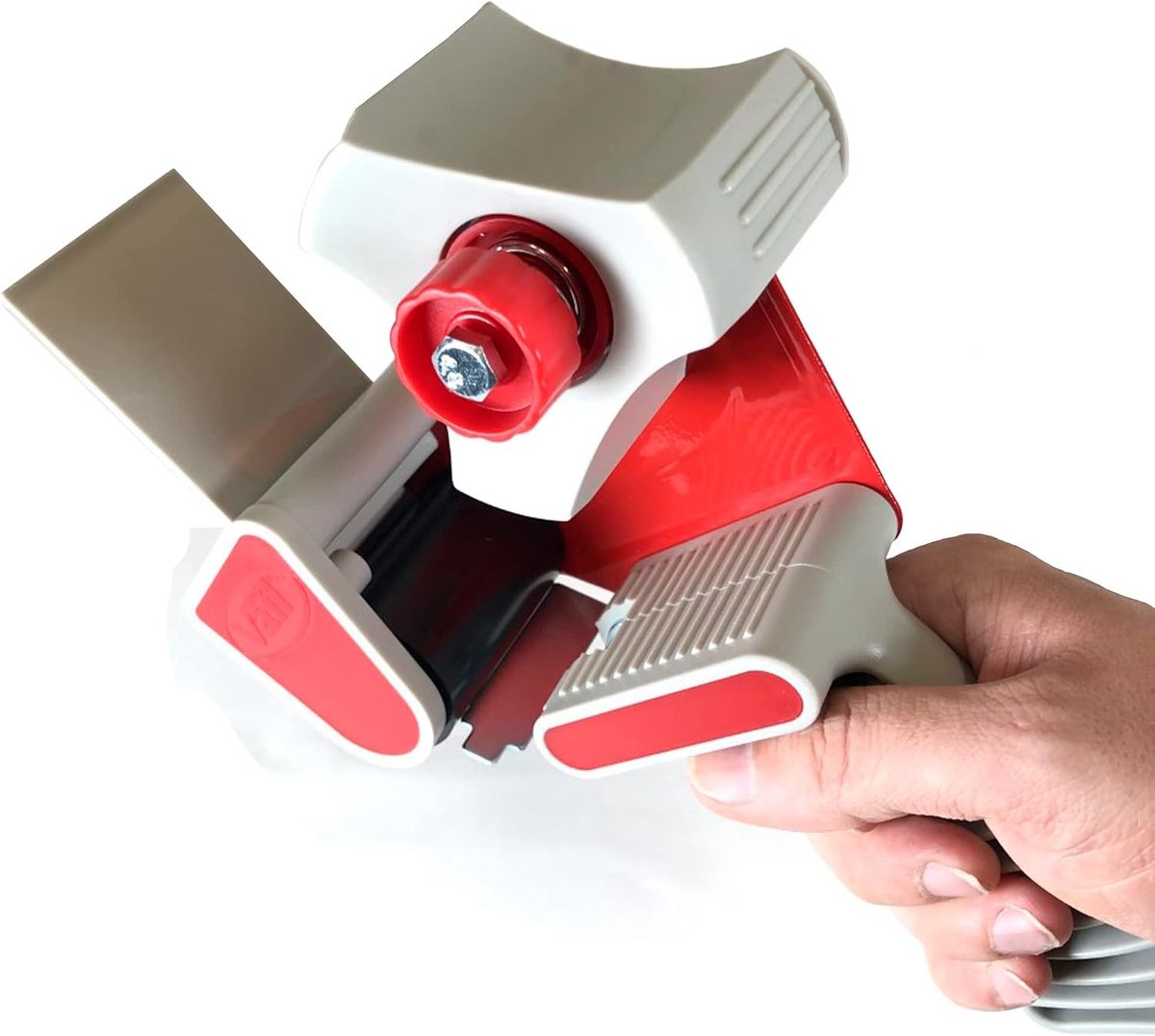 Plakbanddispenser - Grijs - 50 mm - Ergonomische Handgreep met Instelbare Rem - Voor Verpakken en Verhuizingen