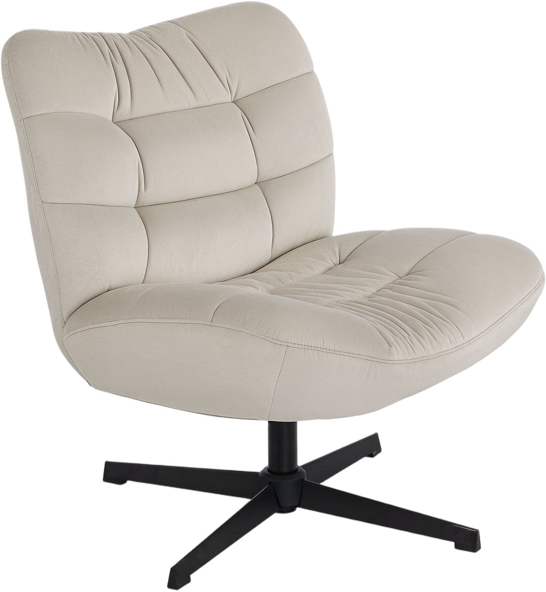 Fauteuil woonkamer, 360° draaibare loungestoel met ontspanning, relaxstoel, gevoerde bankstel