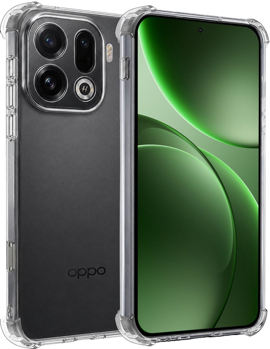 Hoesje Geschikt voor OPPO Find X9 Pro - Sterk & Shockproof - Siliconen Case - Back Cover - Telefoon Hoes Shock Proof - Transparant