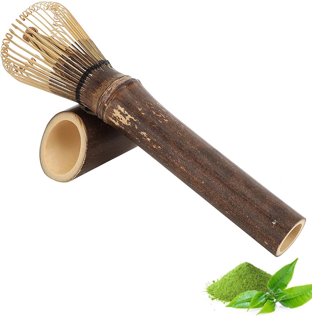 Matcha-set met bamboeklopper
