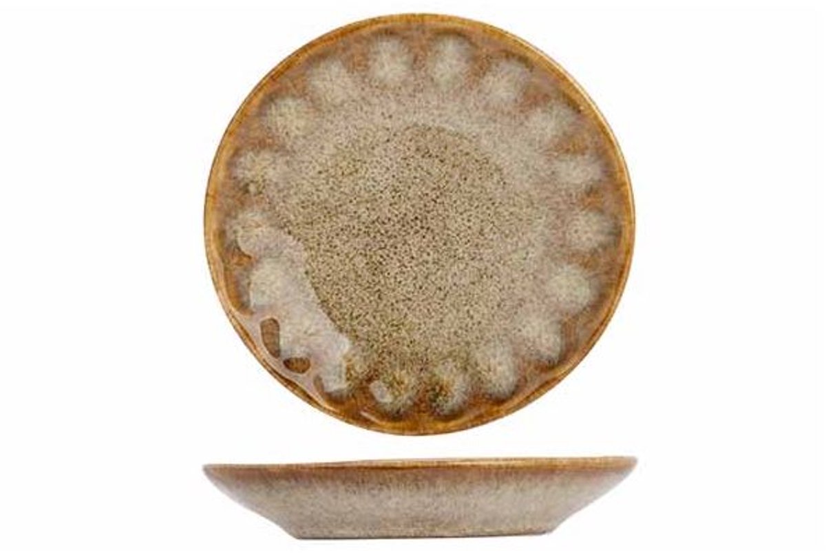 Araki Hazel Minibordjes - Set van 12 - Ø 8cm - Hoogwaardig keramiek - Vaatwasser- en magnetronbestendig