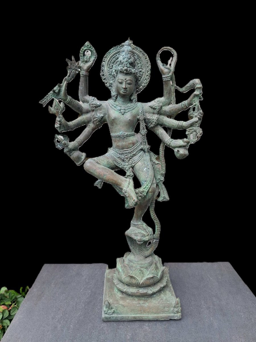 Statue en bronze de Shiva nataraja/Inde/Asie