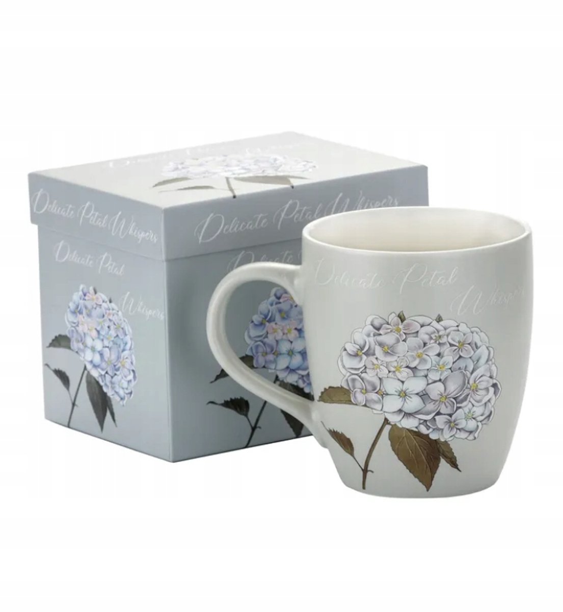 Elegante Porseleinen Mok Hortensia 740 ml - Koffie & Thee