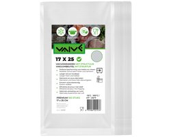 Vaive Vacuumzakken Voedsel 17 x 25 - 100 stuks - Vacumeerzakken - Vacuum / sous vide zakken - BPA vrij