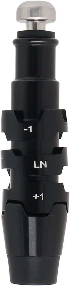 1 st Golf Shaft Sleeve Adapter Tip 0.35 "As Drie Ring Adapter Aluminium Compatibel met Krank Driver Zwart (RH, 0,35")