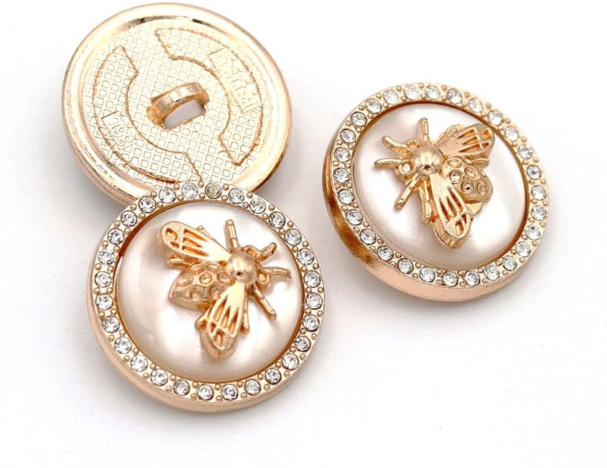 5 Stuks Metaal Strass Knoop Ronde Vorm Knoop voor Naaien DIY Ambachten Sieraden Maken