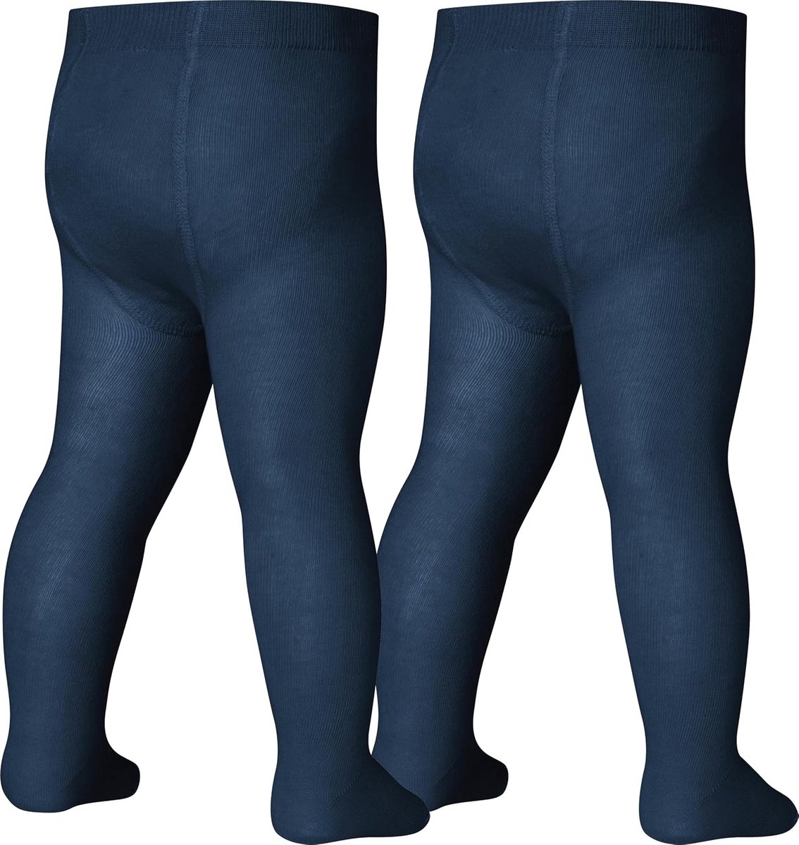 Uniseks thermo effen panty voor kinderen, marineblauw, 122/128 cm