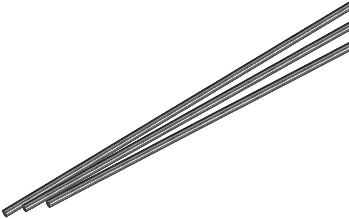 3 stuks stokken van koolstofvezel, 5 mm x 400 mm voor doe-het-zelf gereedschap voor RC-vliegtuigen, buizen voor quadcopter vleugels