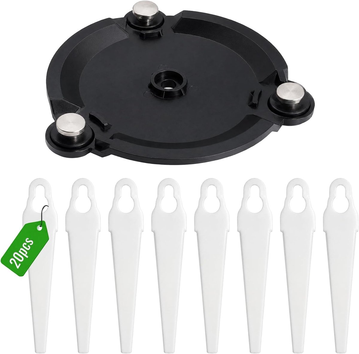Reserveschijf met 20 reservemessen, yisight grastrimmer reserveonderdelen, grastrimmer mes, voor Parkside grastrimmer Prta 20-Li A1 - Lidl Ian 311046