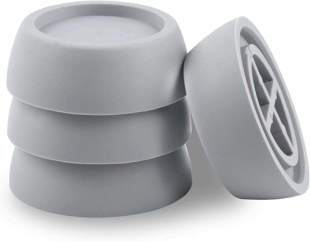 4 stuks Trillingsdemper voor wasmachine | Antivibrationsvoeten voetkussen voetdemper Anti-Vibration voeten demp(er) voor wasmachines en drogers rubberen voeten