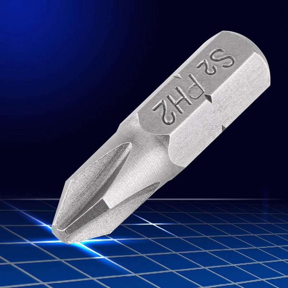 10 stks Magnetische Kruiskop Platte Schroevendraaier Bit Set PH2 1 Inch Slagschroevendraaier Bits Voor Elektricien Reparatie
