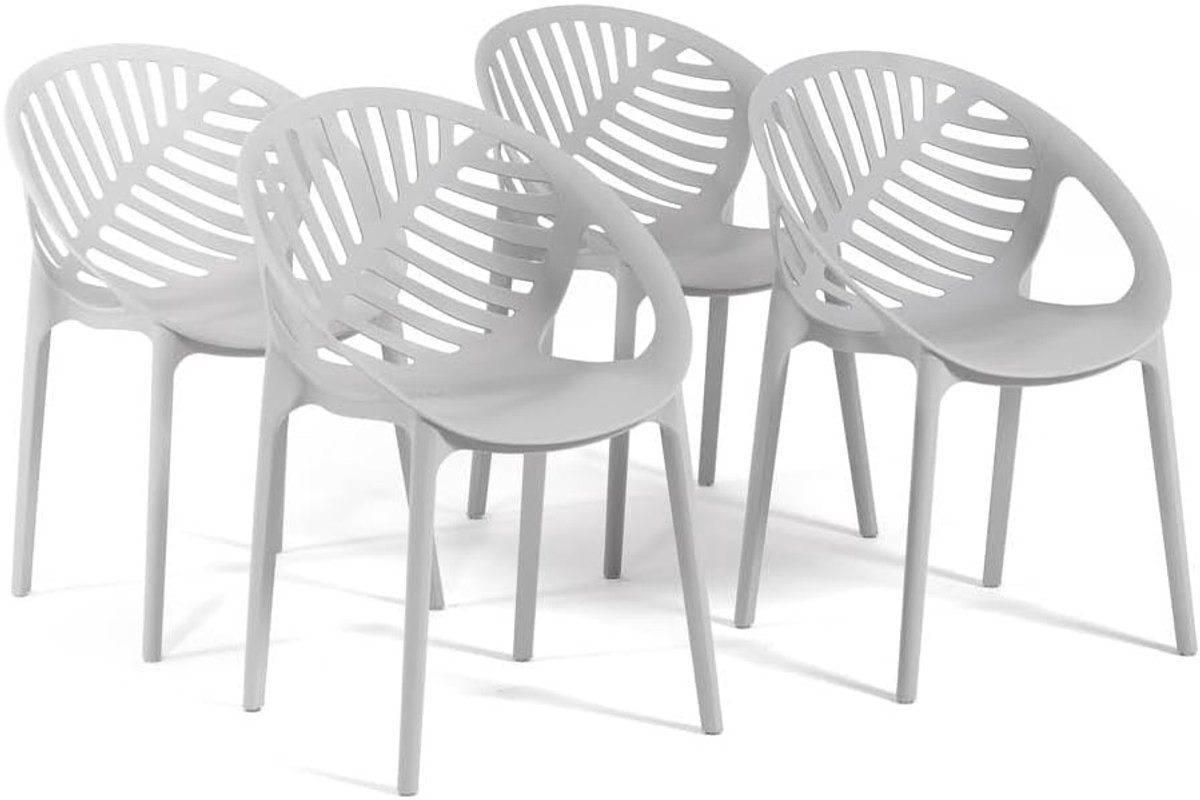 Stoelen gemaakt van met glasvezel versterkte hars (4, lichtgrijs)