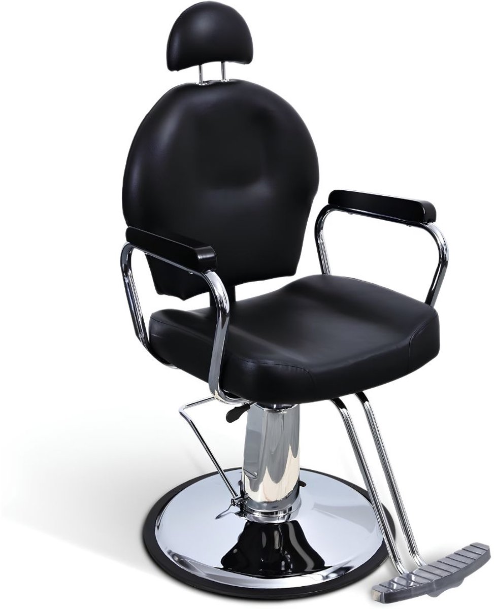 LNMsolutions® Kappersstoel - Kapperstoel - Kappersstoel met Voetsteun - Zwart - 75cm x 60cm x 107cm