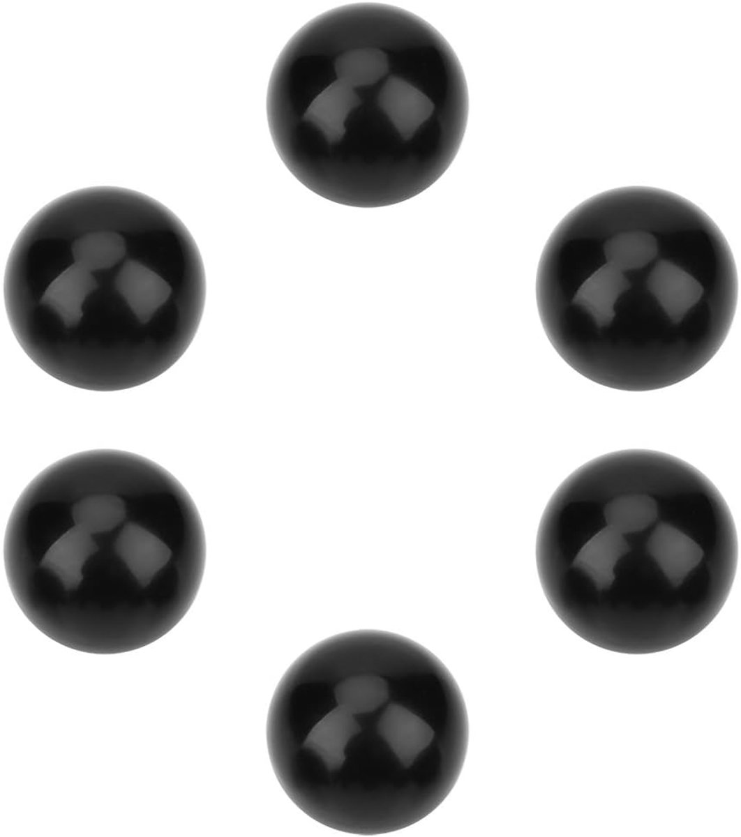 6 stuks M12 kogelknop met ronde greep en schroefdraad, 40 mm diameter voor gereedschapsmachines
