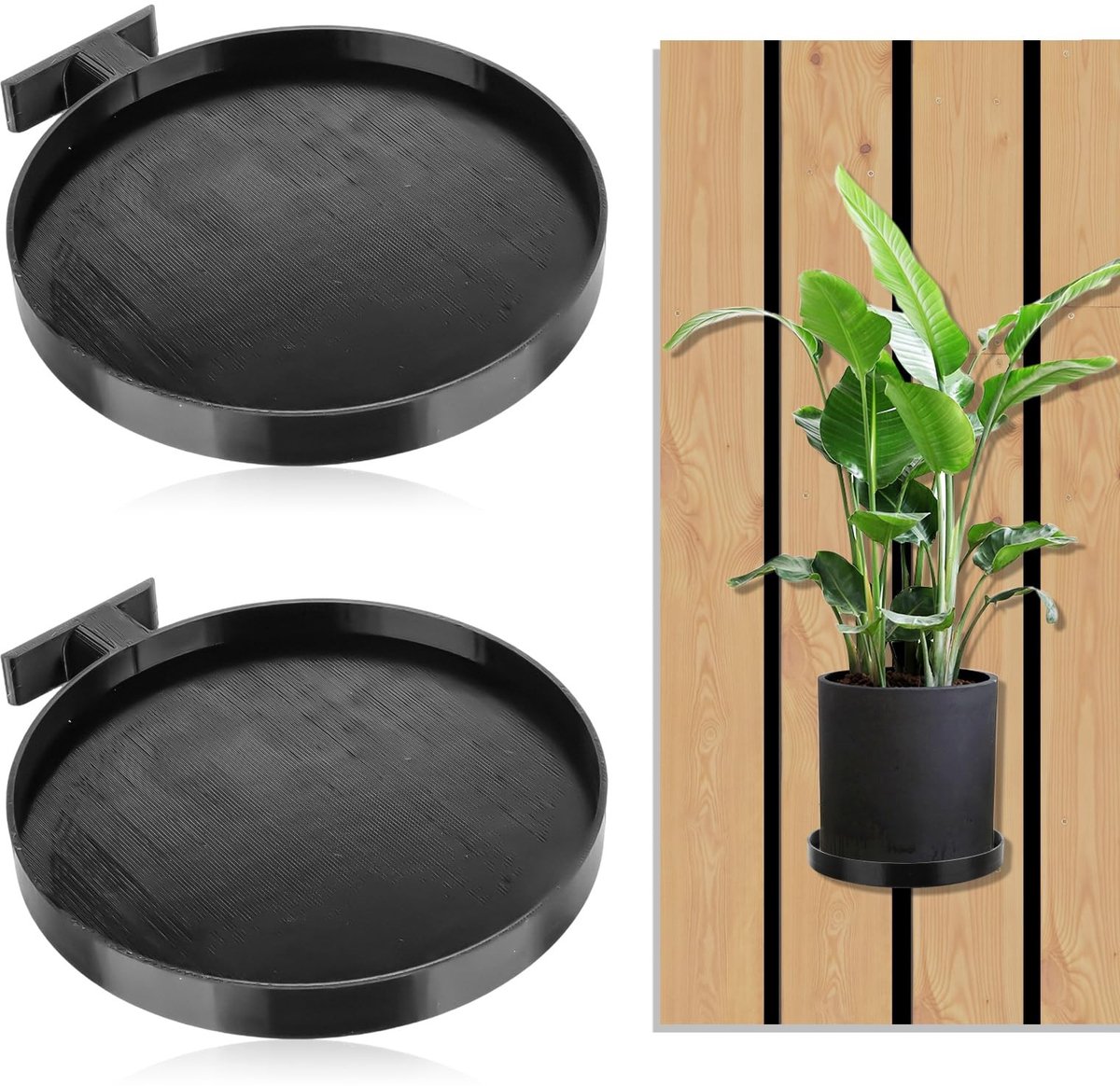 Omgoods - Set van 2 Plantenhouders voor Acoustic Panels