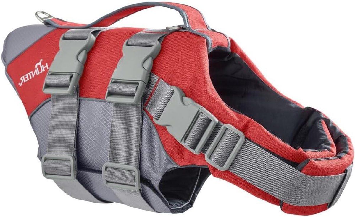 Honden zwemvest - Zwemhulp hond - Veilig zwemmen - Met handgreep - Maat L - Rood