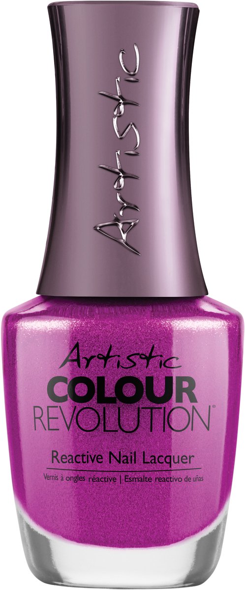 Artistic Nail Design Colour Revolution 'Hypercharged' (Fuchsia Metallic)