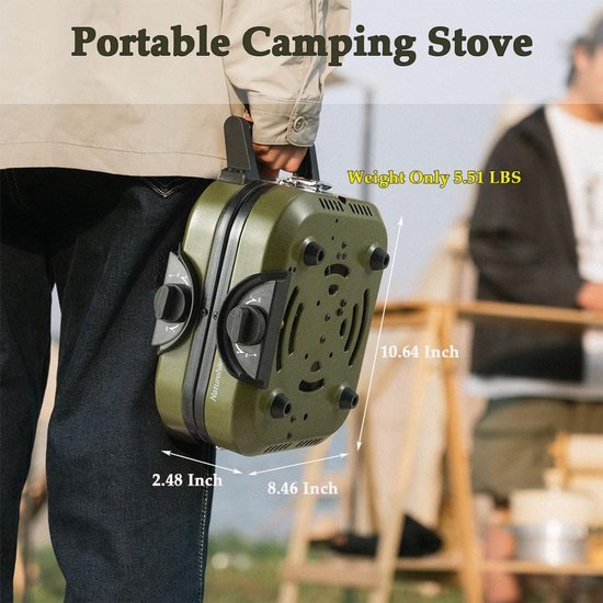 Omgoods - 2-in-1 Gas Hob Pan voor Camping en Hiken — afbeelding 2