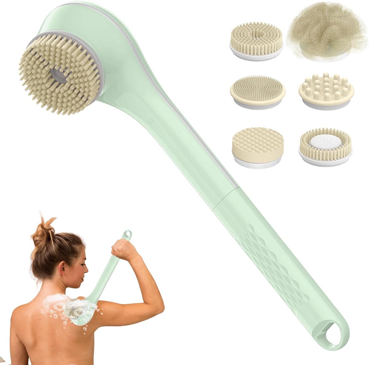 Elektrische Doucheborstel - Roterend - Automatische Exfoliatie - Oplaadbaar - Elektrische Doucheborstel