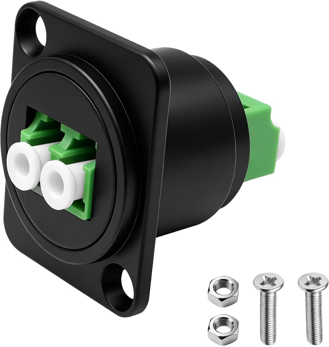 Omgoods - LC Fiber Optic Panel Mount Adapter voor Glasvezel