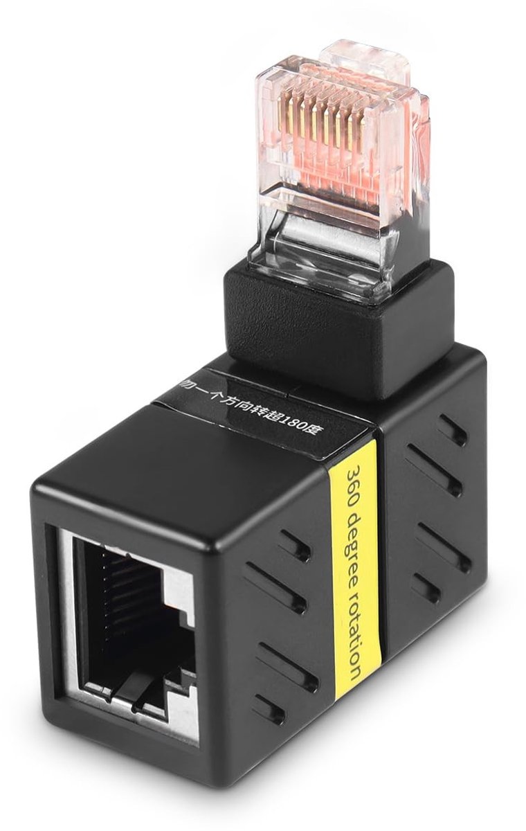 Omgoods - 360 Graden Ethernet Adapter met 90 Graden Hoek