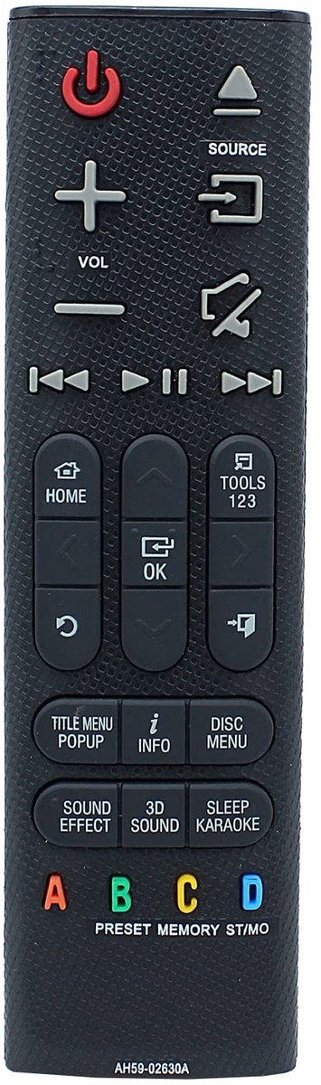 Omgoods - Vervangende Afstandsbediening voor Home Theater Systemen