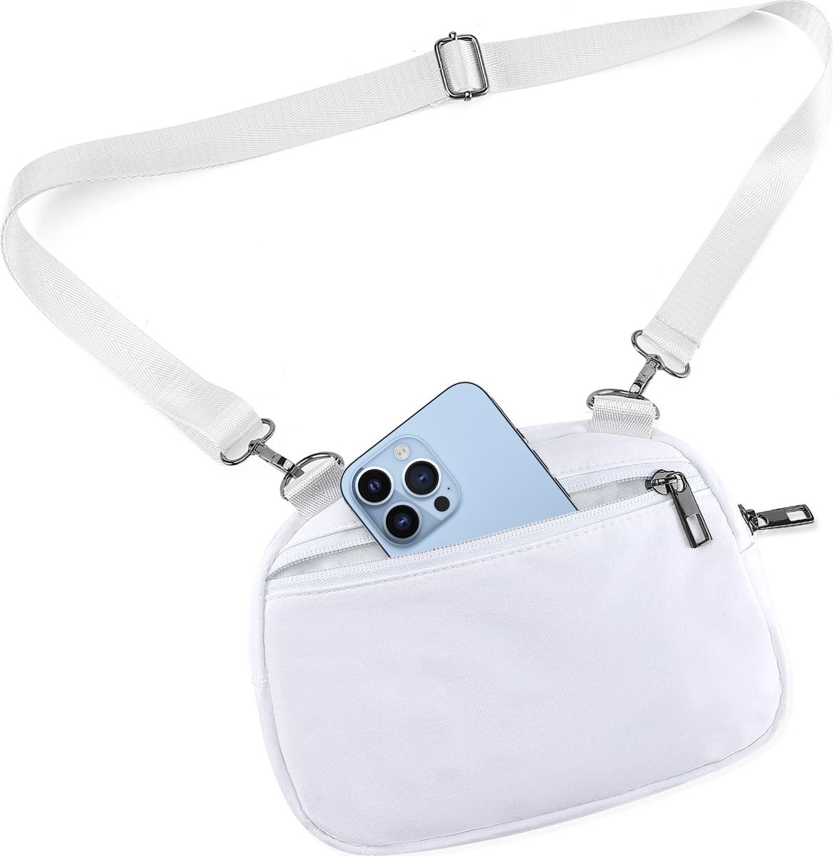 SolidKeus - Kleine Crossbody Tas met Verstelbare Schouderband voor Mobiele Telefoon