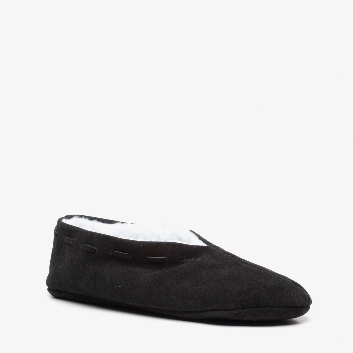 Thu!s leren heren Spaanse sloffen zwart - Maat 43 - Pantoffels
