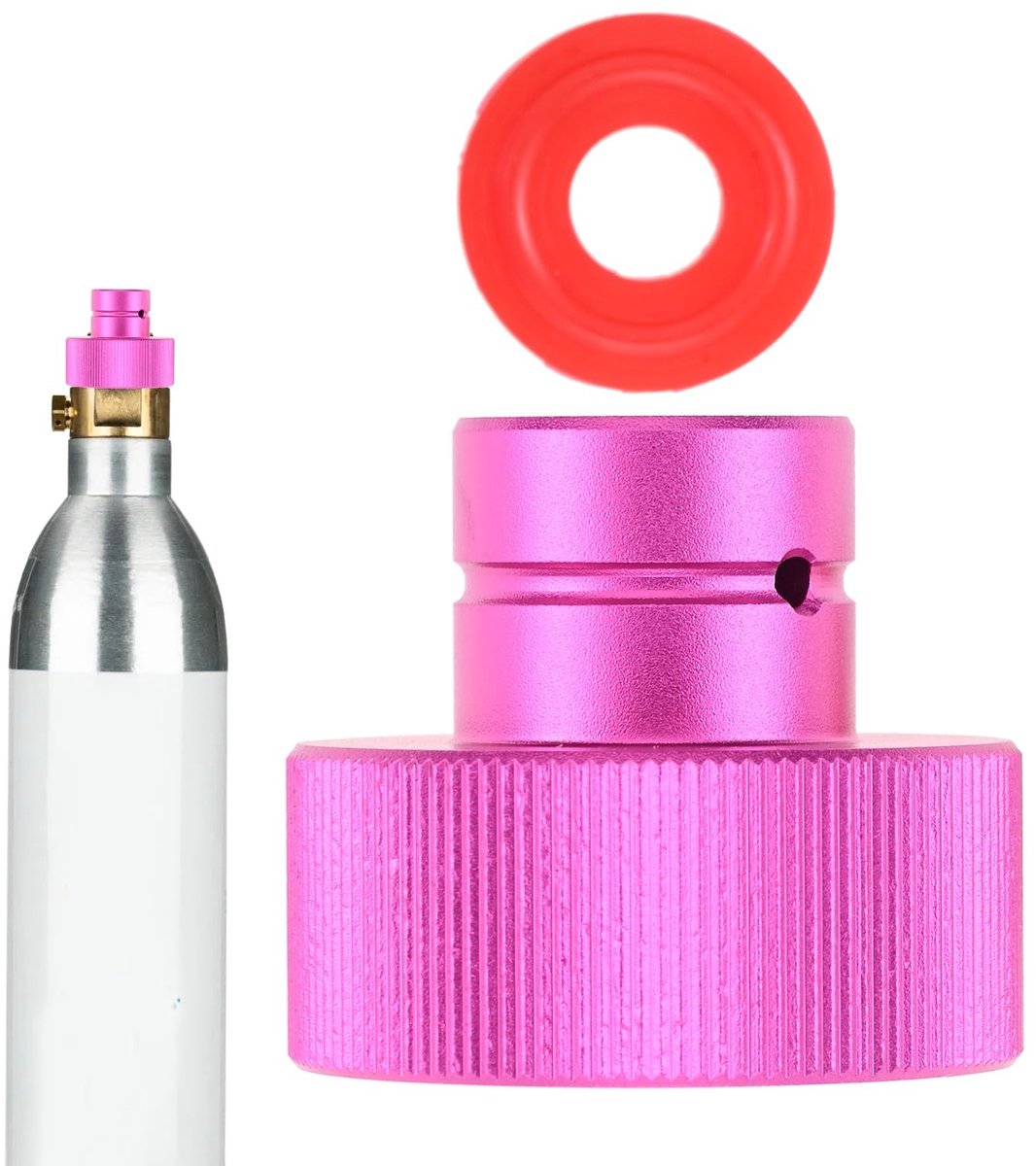 SolidKeus - Snelle CO2 Adapter voor Soda-flessen, Trapeziumdraad