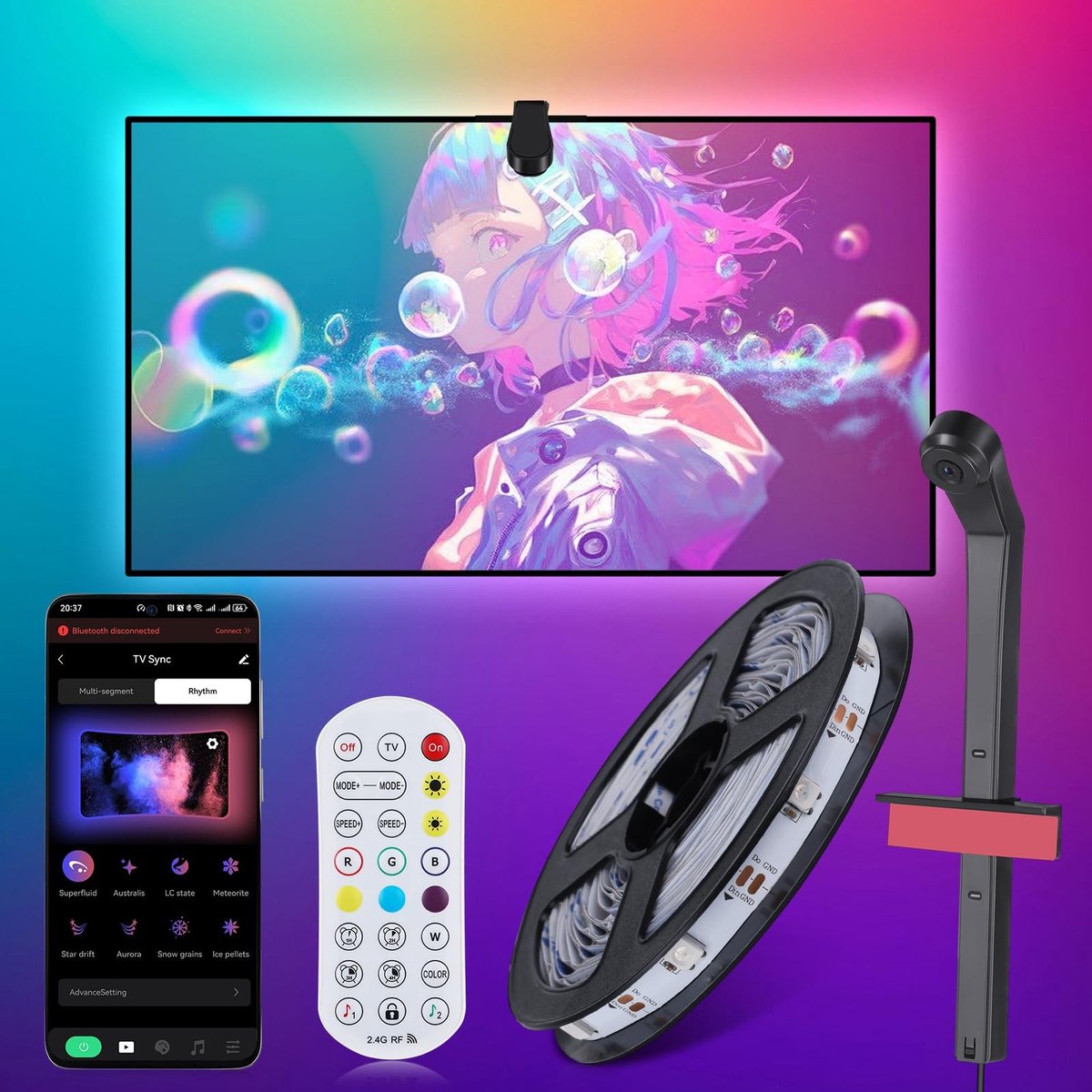 SolidKeus - LED Strip van 5 m met App en Afstandsbediening