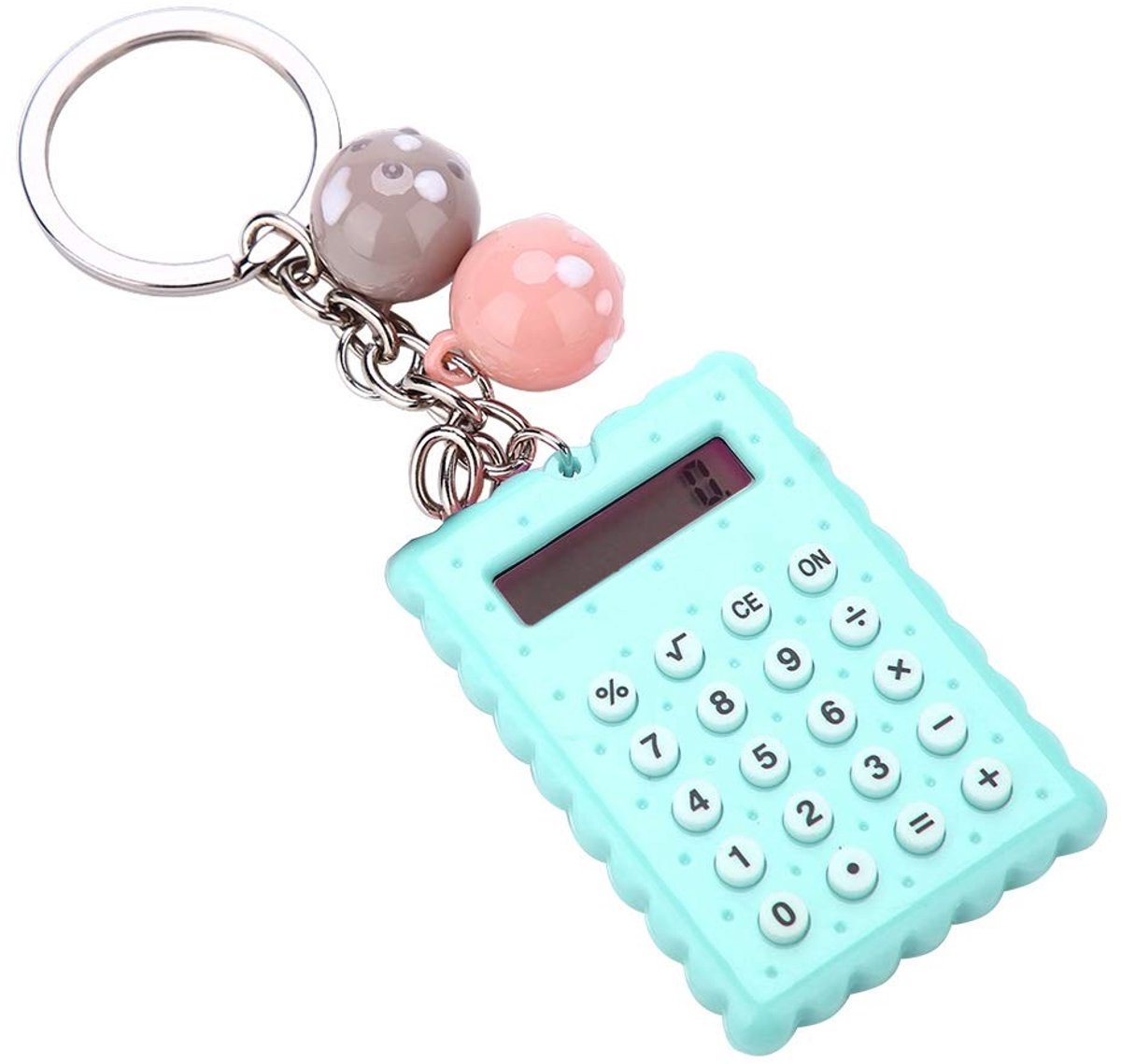 SolidKeus - Mini Calculator met 8 Cijfers en Sleutelhanger