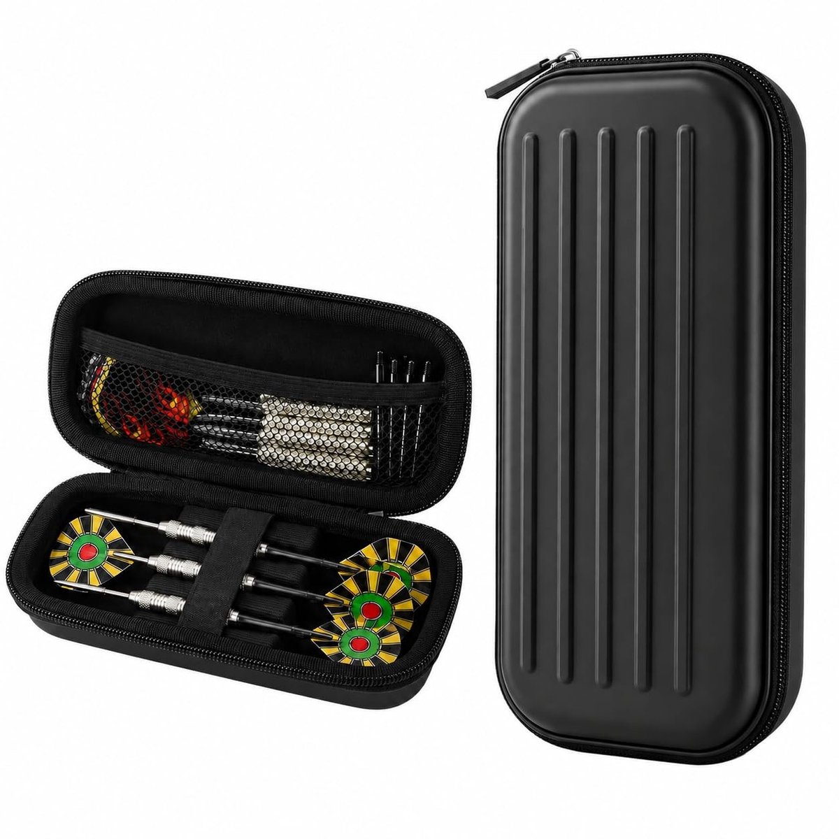 SolidKeus - Darttas voor 3 Darts met Ruimte voor Accessoires
