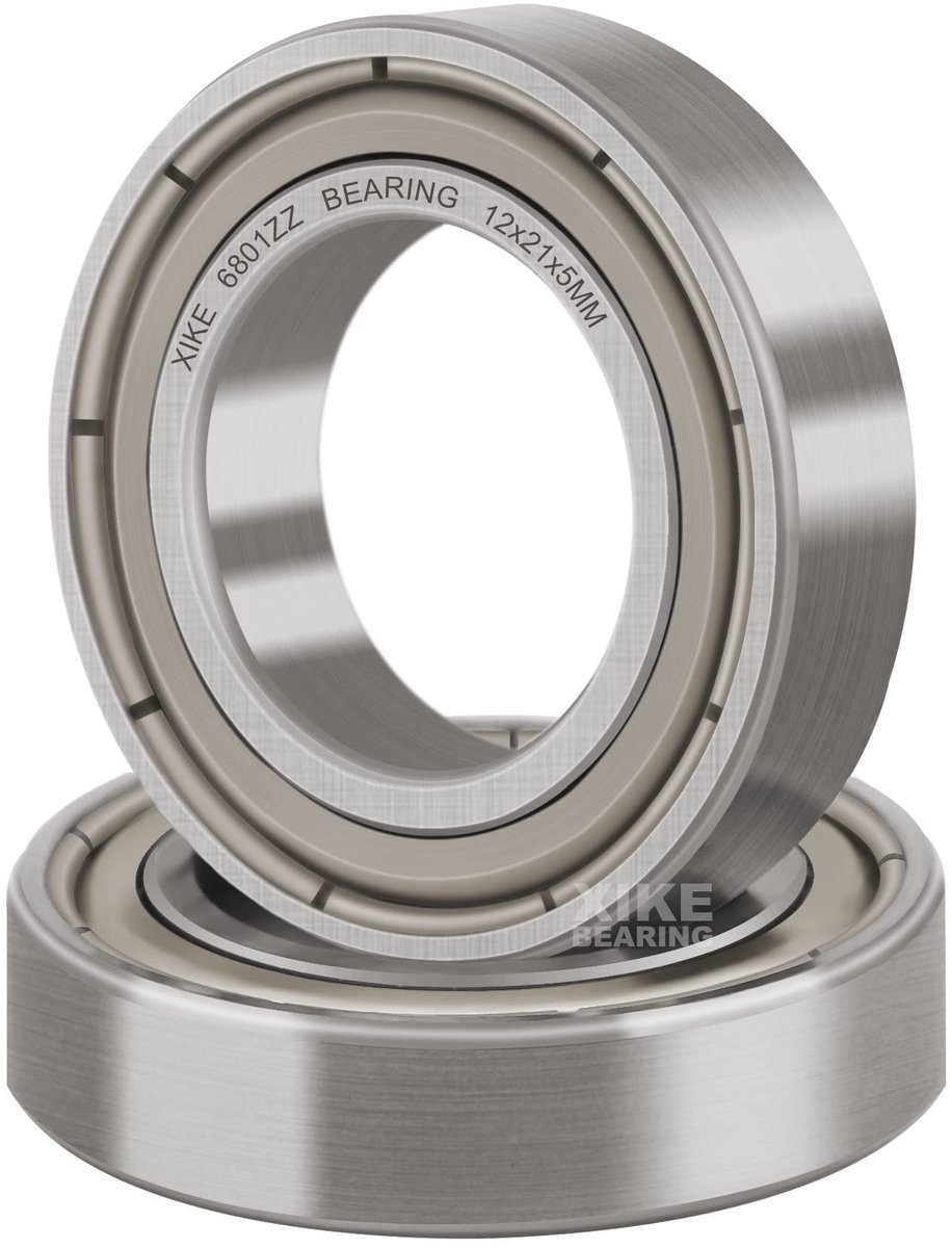 SolidKeus - Set van 2 Kogellagers 6801ZZ 12x21x5mm