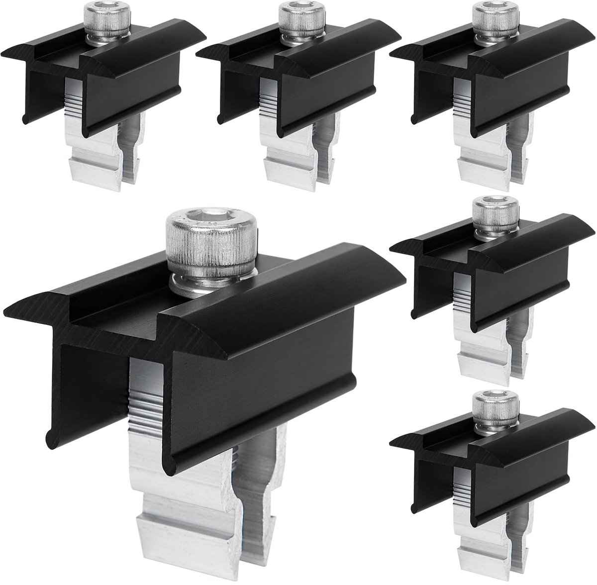 SolidKeus - Set van 6 Bevestigingsklemmen voor Zonnepanelen