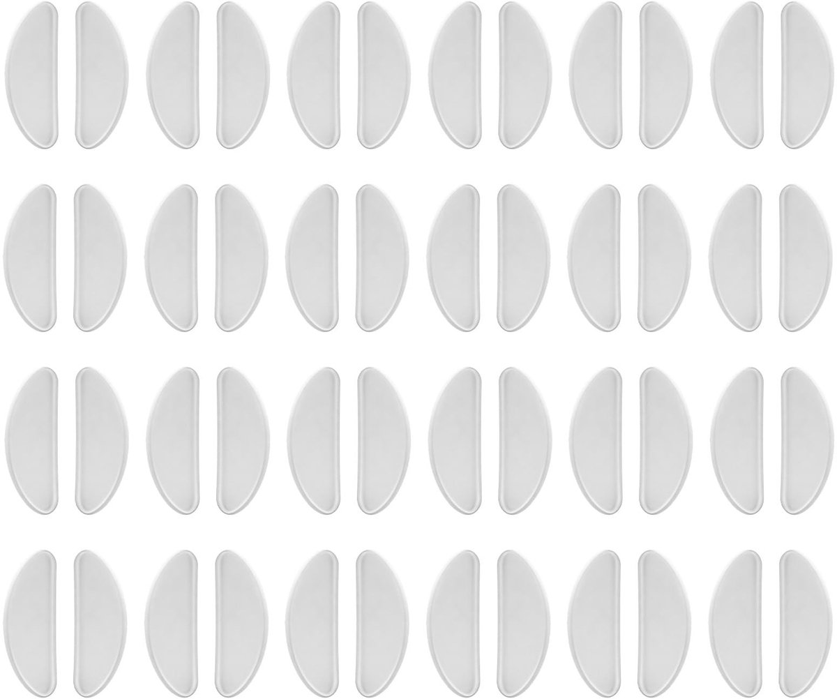 SolidKeus - 24 Transparante Siliconen Neuspads voor Brillen