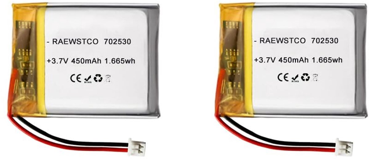 SolidKeus - 3,7 V 450 mAh Lithium Polymer Batterij voor Schoonheidsapparaten